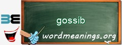 WordMeaning blackboard for gossib